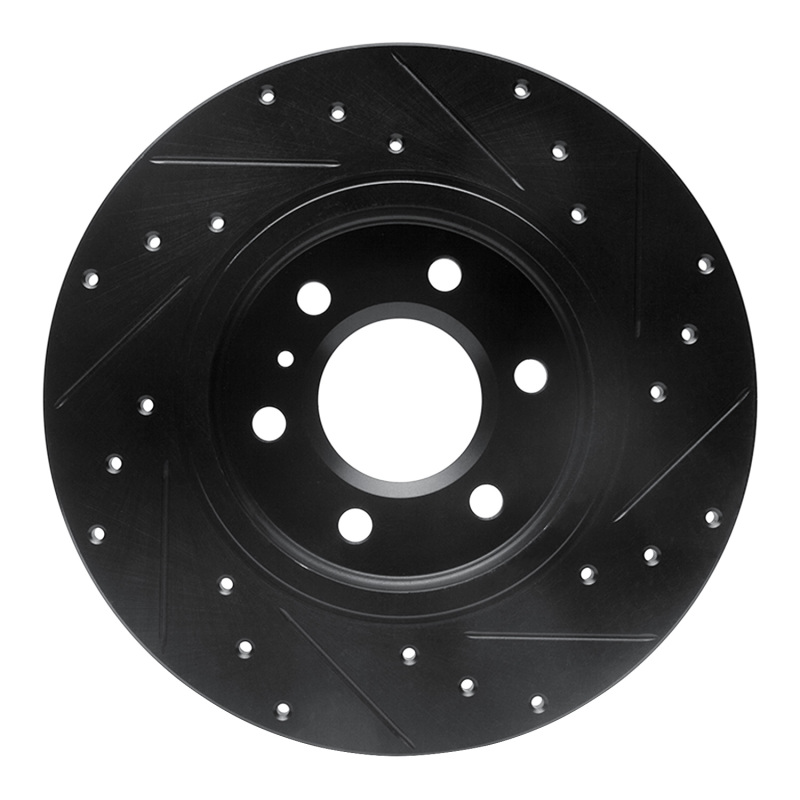 Buick TERRAZA Brake Rotor (1) - Rear Left - R1 Concepts - Drilled & Slotted - Black - 2006